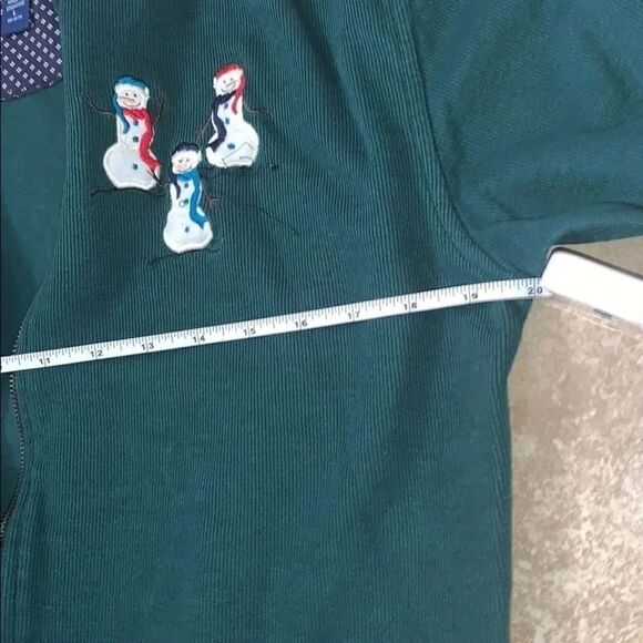 🌸 Karen Scott Ugly‎ Christmas Sweater Jacket Size Large🌸 - Picture 4 of 7